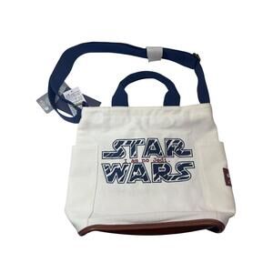 Star Wars Canvas Crossbody Bag Womens Medium White Ahsoka Tano I Am No Jedi